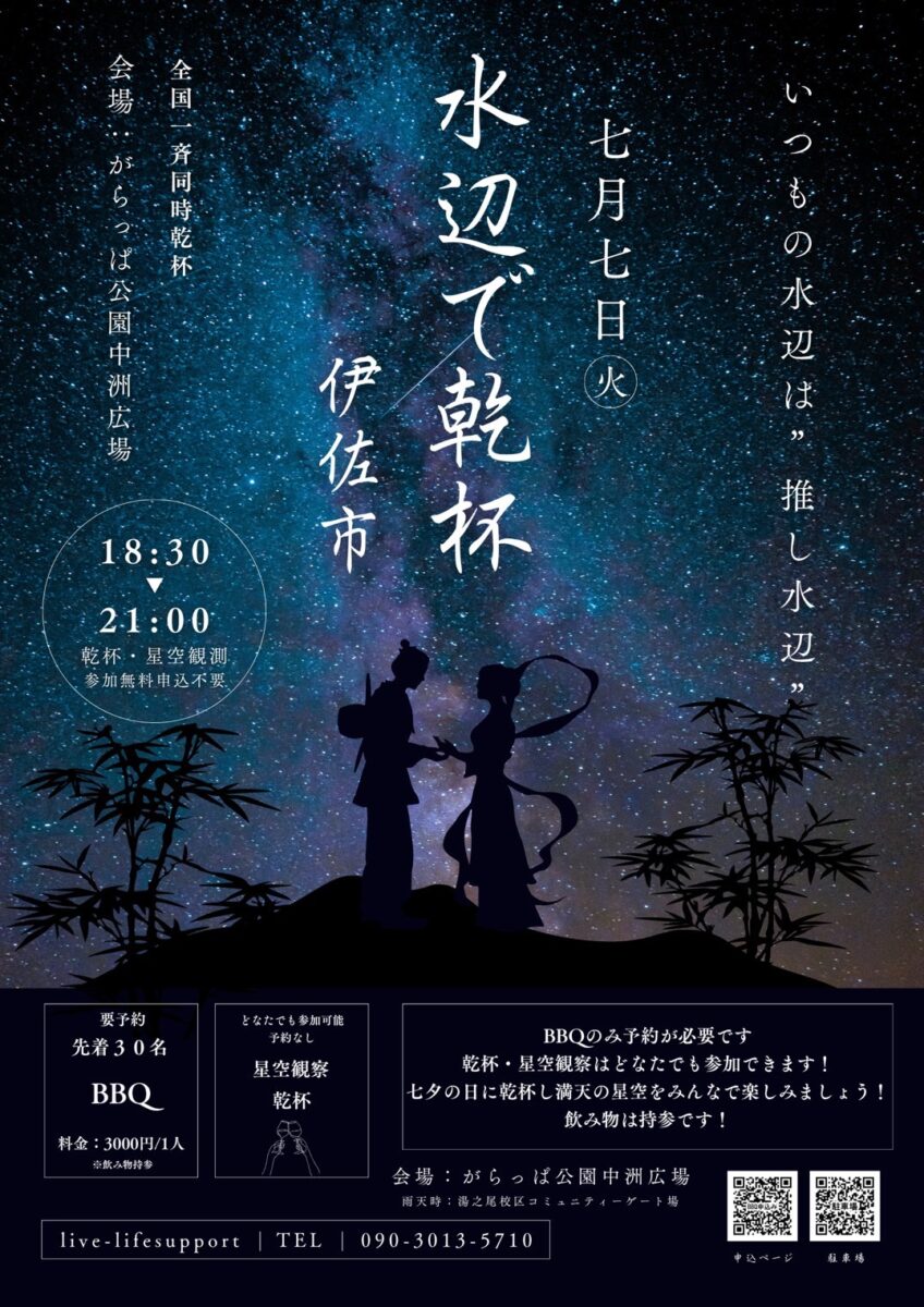 水辺で乾杯2026<br>7月7日 7時7分乾杯